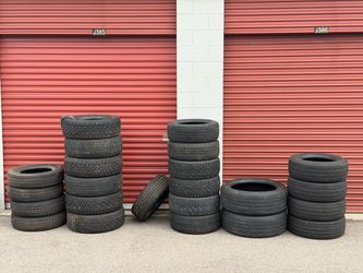 Lot of tires different sizes NEXEN BRIDGESTONE BIG O GENERAL FIRESTONE All for 250