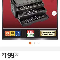 Husky 280-Piece SAE/Metric Mechanics Tool Set with Tool Box