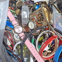 Bag Of Costume Jewelry 