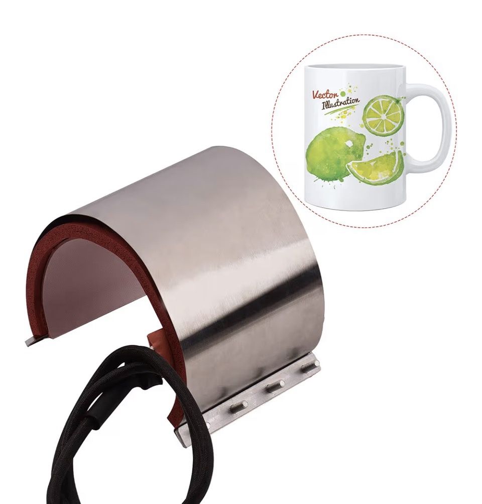 π₯ Mug Cup Press Heating Transfer Attachment β 11oz, 110V, Silicone Gel, Aluminum Heating Element (Brand New!) π₯ π° Price: $25 or best offer π¦ Brand