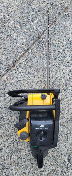 McCulloch Gas Chainsaw Yellow and Black