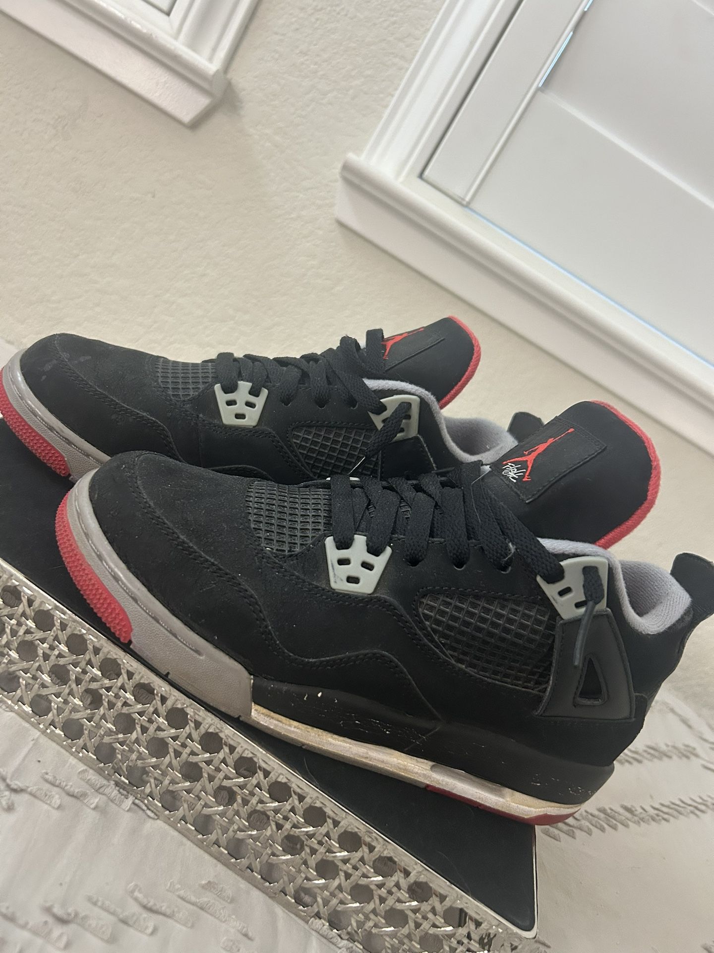 Nike Air Jordan 4 Retro Black Red Sneakers