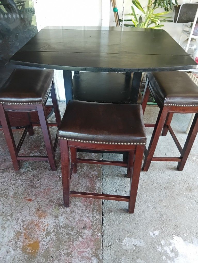 Small Dining Table And 3 Stools
