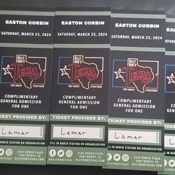 Easton Corbin Tickets For Billy Bobs Texas