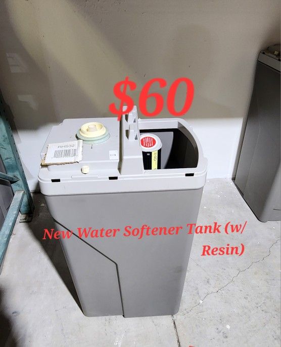 New Water Softener Tank (w/ Resin)