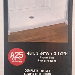 Delta

Classic 500 48 in. L x 34 in. W Alcove Shower Pan Base 