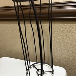 Bronze Metal Free Standing, Very Sturdy Toilet Paper Reserve Holder