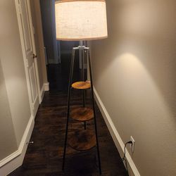 Brand new 3 tier shelf modern standing floor lamp