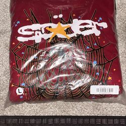 RED MAROON SP5DER HOODIE