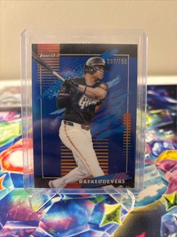 Topps finest baseball Rafael devers