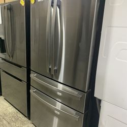 Refrigerator With Many Compartments Stainless Steel - Great Deal! Take It Today Pay Later Ask For Details!