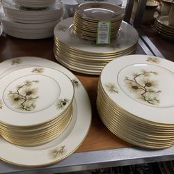 Set Of 49 Lenox Pine China Dinnerware Dishes