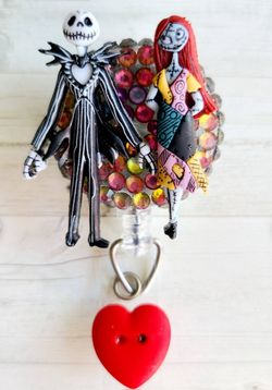 Jack Skellington and Sally ID holder