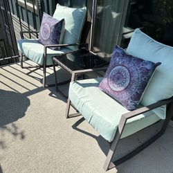 3-Piece Patio Wicker Bistro Furniture Set *available for pick-up 7/19*