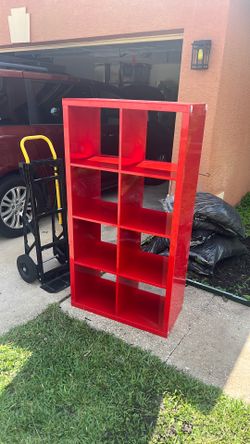 Free Red Ikea bookshelf