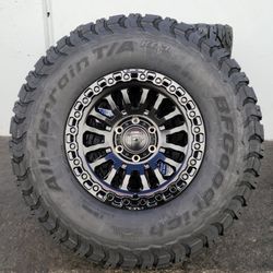 17" FUEL wheels/rims 17x9 w/ 35" BfGoodrich KO3 tires 