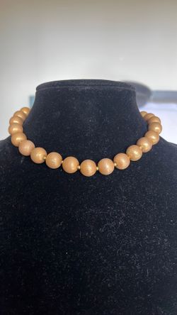 Vintage Miriam Haskell Gold Necklace 