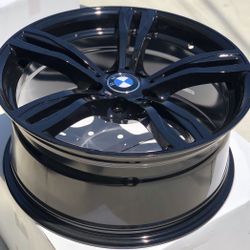 Brand New 19x9 +38 Offset Gloss Black BMW Style Wheels 5x120 All 4 Price Firm 