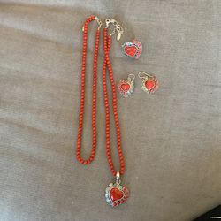 American West Sterling Silver Red Coral