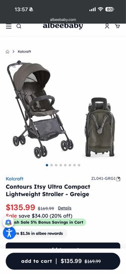 Contours Itsy Ultra Compact Lightweight Stroller