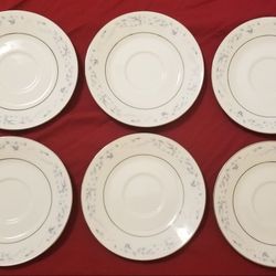 Set of 6 Noritake CAROLYN Saucers