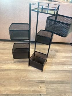 5-Layer Rotating Metal Storage Rack