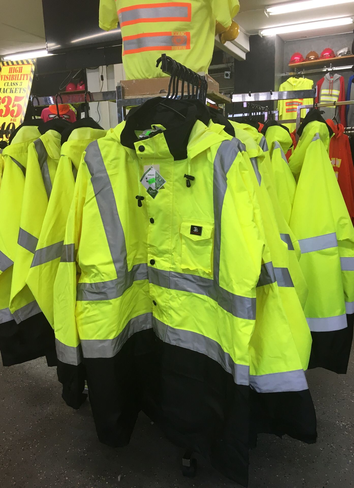 Lightweight waterproof high Visibility jacket
