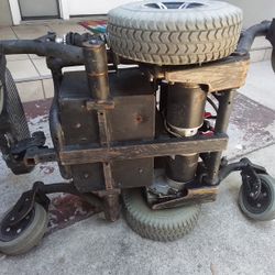 Pair Of 24v 160w 3650 rpm Electric Reversible Motors With Chassi & Solid Tires 3.00-4 (10×3)