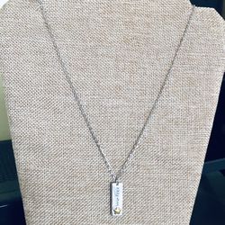 Inner Peace Pendant Necklace, Minimalist Jewelry 