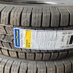 265/70/17 Goodyear Wrangler SRA