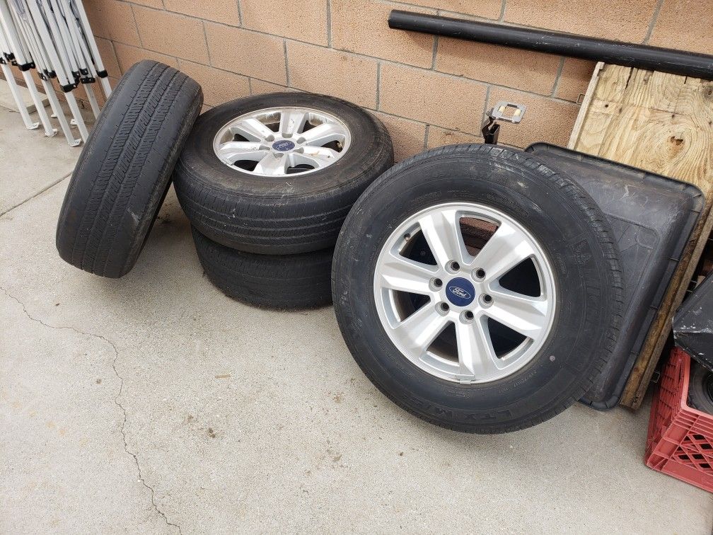 2017 ford F150 rims and tires. 245/70/R17. for Sale in La Habra, CA