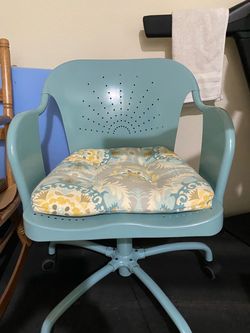 Metal desk chair