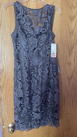 New Grey Adrianna Papell Size 6