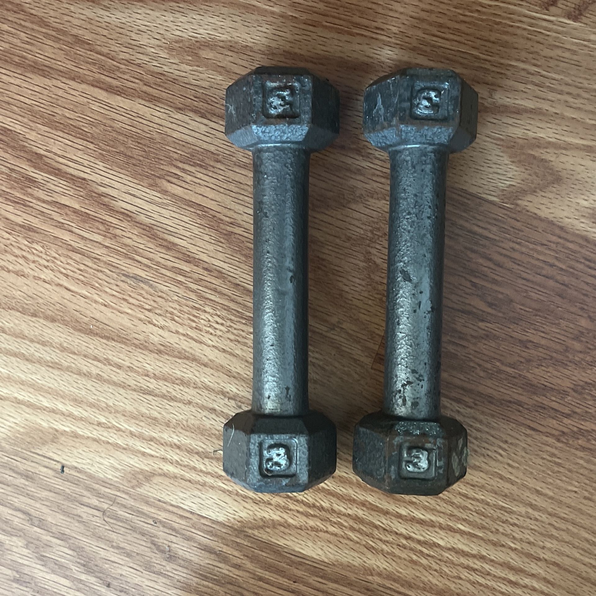 3 pound Dumbbells (2 Count)
