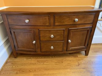 Wood buffet with felt lined drawers for sale $150 OBO
