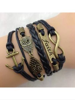 Leather style bracelet