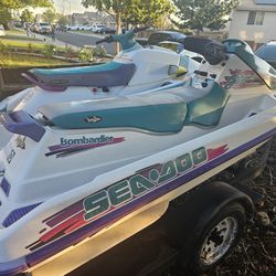 Two JET skies With Their Own Trailer For Sale