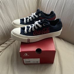 Kith x Coca-Cola Coke Converse Chuck 70 Low Navy - New Size 5.5 Men 7.5 Women
