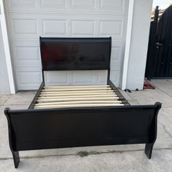 Wooden Full Size Bed Frame (No Mattress)