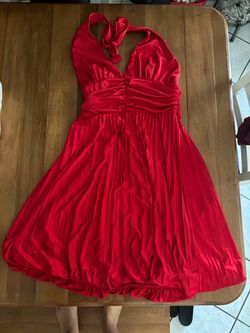 Red women’s Betsy and Adam dress