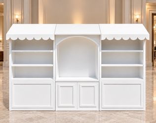 White Market Stall Display Shelving Unit