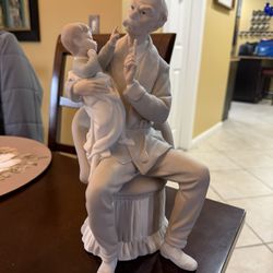 Rare Vintage Lladro The Grandfather Mint Condition Matte Finish