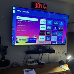 TLC 65”  Class 4 Series 4K UHD HDR LED Smart ROKU TV 