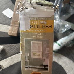 Cordless Morningstar Mini Blind Vinyl
