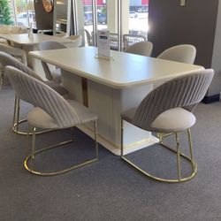 Turkish Dining Table + 6 Chairs 😮‍💨Same Day Delivery 📦 We Do Finance 🥱Not Credit Needed 😈$39 Down