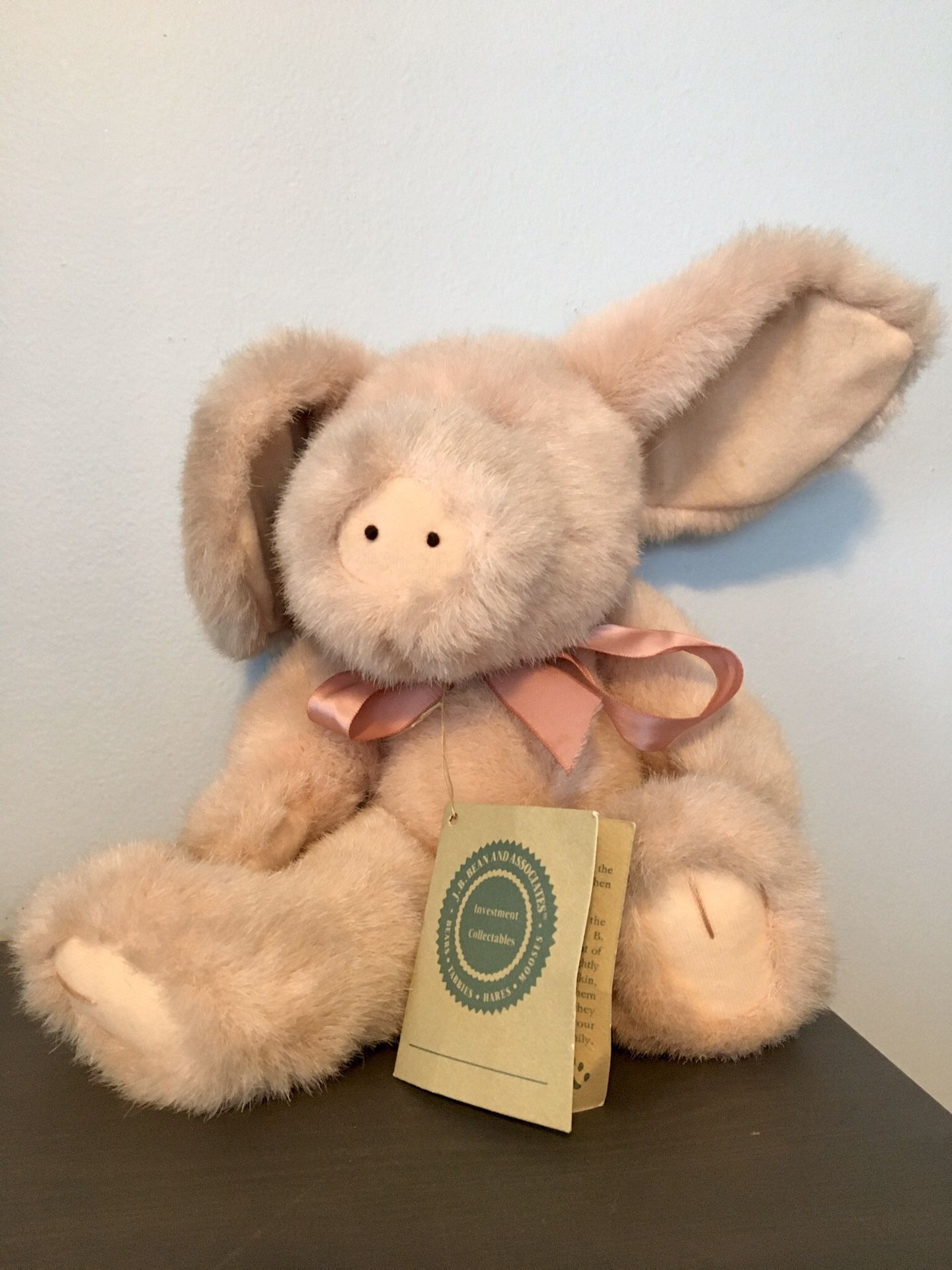 98 J.B.Bean & Associates Pink Pig Stuffed Animal Plush Toy 14”