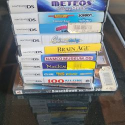 Nintendo ds and Playstation 2 ps2 empty game cases