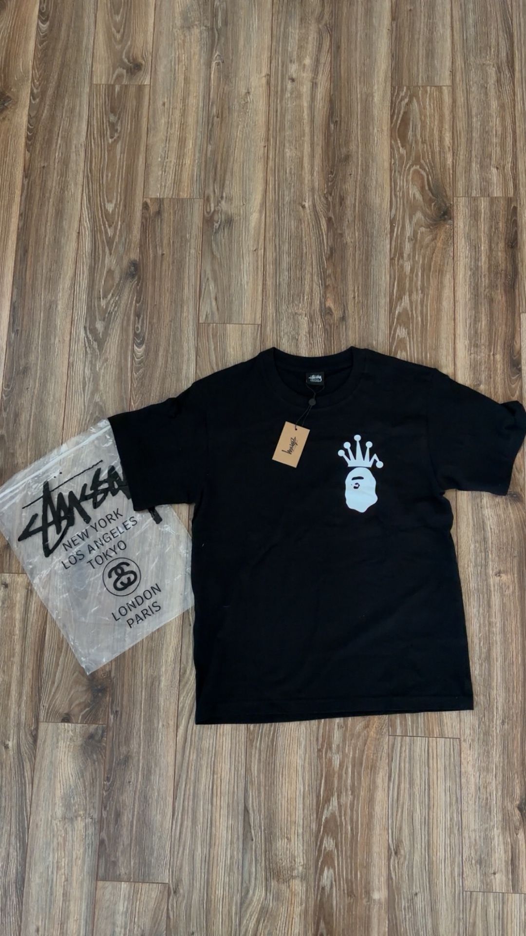 Stussy X Bape Tee (Size Small)