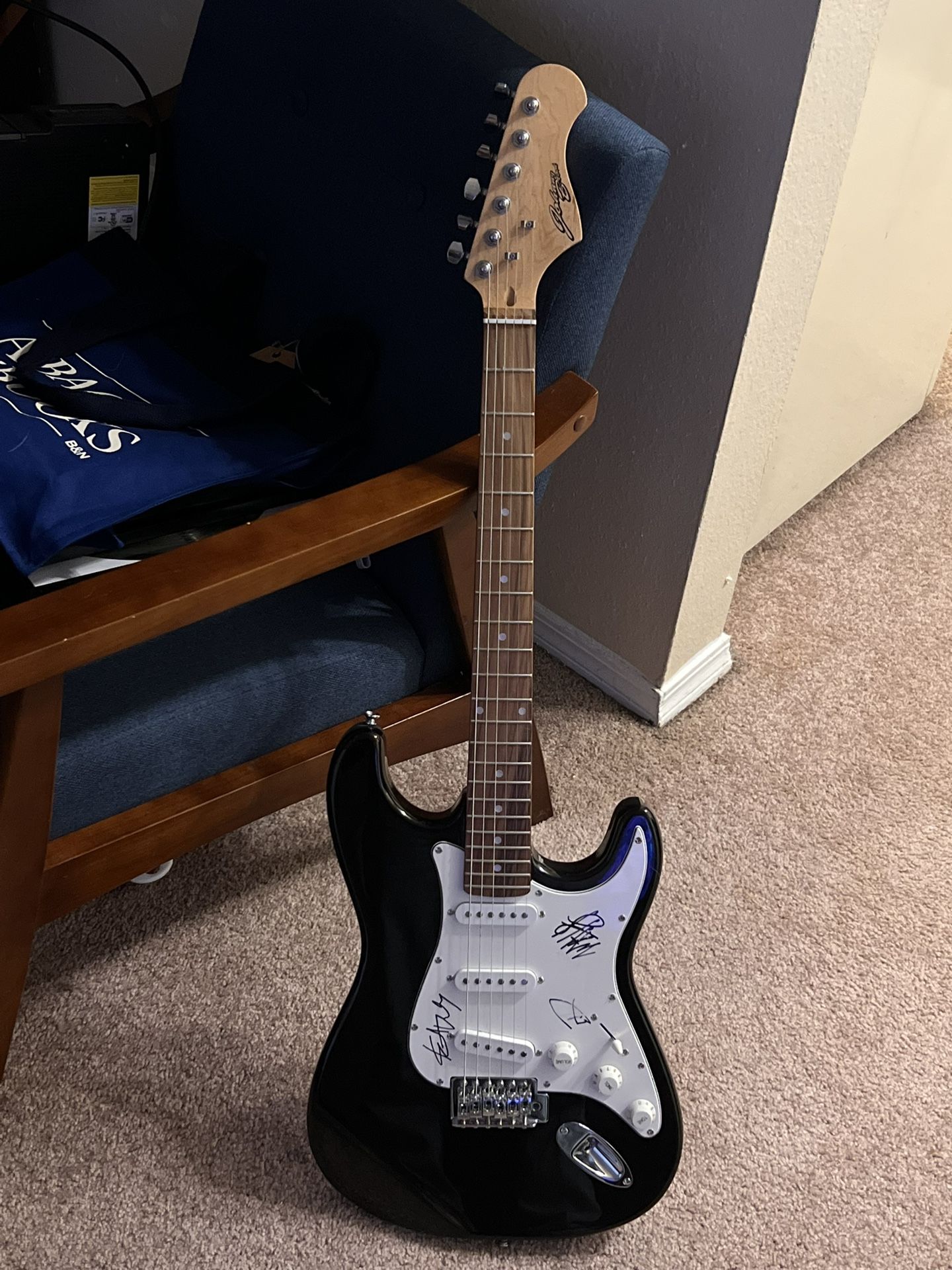 Johnny Brook electric (signed By Blink 182