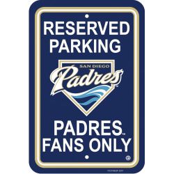 San Diego Padres 12 In. x 18 In. Parking Sign